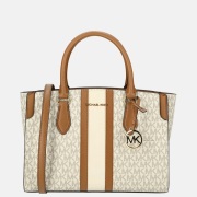 Michael Kors Becca satchel handtas M vanilla/acorn