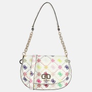 Guess Emelie flap schoudertas multi logo