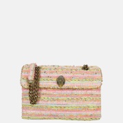 Kurt Geiger Kensington schoudertas tweed M pink comb