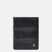 Castelijn en Beerens mini wallet pasjeshouder croco black
