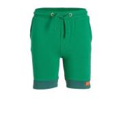 Orange Stars slim fit sweatshort Martinus groen Korte broek Effen - 92