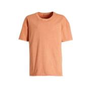 LTB T-shirt HIGOYO perzik Oranje Jongens Katoen Ronde hals Effen - 128