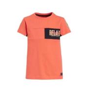Orange Stars T-shirt Menzo met printopdruk oranje Jongens Katoen Ronde...