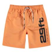 29FT zwemshort oranje Jongens Gerecycled polyester Printopdruk - 104-1...