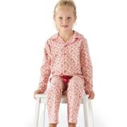 Little Label gebloemde pyjama van biologisch katoen roze Meisjes Stret...