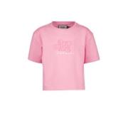 Raizzed T-shirt FAYA met printopdruk roze Meisjes Stretchkatoen Ronde ...