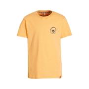 Wildfish T-shirt Marick van biologisch katoen oranje Backprint - 116