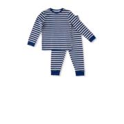 Little Label gestreepte pyjama van biologisch katoen blauw Jongens Str...