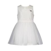 Le Chic jurk met all over print wit Ecru Meisjes Polyester Ronde hals ...