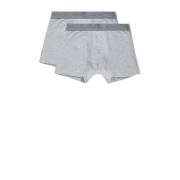 ten Cate boxershort - set van 2 grijs Jongens Biologisch katoen Effen ...