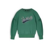NoBell’ sweater Kim groen Meisjes Katoen Ronde hals Effen - 134/140