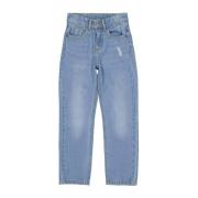 LEVV skinny jeans LJAIMY met slijtage blue light denim Blauw Effen - 8...