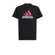 adidas Sportswear T-shirt met logo zwart/rood/wit Jongens/Meisjes Kato...