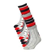 Apollo sokken met all-over print - set van 10 rood Meisjes Katoen Mixp...
