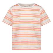 ESPRIT gestreept T-shirt oranje/roze/wit Meisjes Katoen Ronde hals Str...