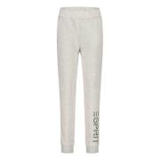 ESPRIT joggingbroek met logo grijs Meisjes Katoen Logo - 128