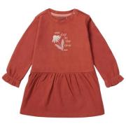 Noppies baby A-lijn jurk Viana met biologisch katoen roodbruin Printop...