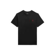 POLO Ralph Lauren T-shirt zwart Jongens Katoen Ronde hals Effen - 128