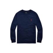 POLO Ralph Lauren longsleeve blauw Jongens Katoen Ronde hals Effen - 1...