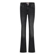 ONLY flared jeans KONHUSH washed black Zwart Meisjes Stretchdenim - 11...