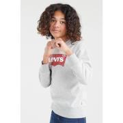 Levi's Kids sweater Batwing met logo grijs melange Logo - 92