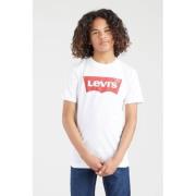 Levi's Kids T-shirt Batwing met logo wit Jongens Katoen Ronde hals Log...