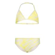 Vingino triangel bikini geel/wit Meisjes Polyamide All over print - 10...