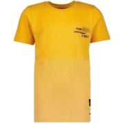 Vingino T-shirt geel Jongens Katoen Ronde hals Effen - 116