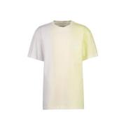 Vingino T-shirt JOP licht neon geel/lila Jongens Katoen Ronde hals Mee...