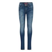 Vingino high waist super skinny jeans Bianca mid blue wash Blauw Meisj...