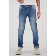 Vingino skinny jeans Anzio Basic blue vintage Blauw Jongens Stretchden...