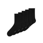 NAME IT KIDS sokken - set van 5 zwart Jongens/Meisjes Katoen Effen - 3...