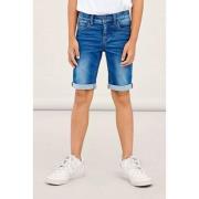 NAME IT KIDS slim fit jeans bermuda NKMTHEO stonewashed Denim short Bl...