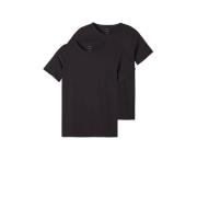 NAME IT KIDS T-shirt - set van 2 zwart Jongens Stretchkatoen Ronde hal...