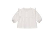 LEVV baby basic top LNORANOS met ruches offwhite Wit Meisjes Stretchka...