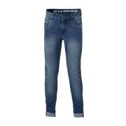 Quapi skinny fit jeans Qjake light denim Blauw Jongens Stretchdenim Ef...