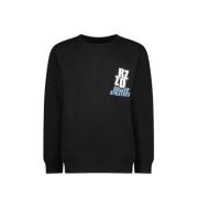Raizzed sweater Monroe met printopdruk zwart Printopdruk - 128