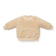Little Dutch teddy sweater beige Effen - 62 | Sweater van Little Dutch