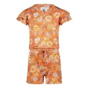 Me & My Monkey jumpsuit met all over print oranje Meisjes Stretchkatoe...