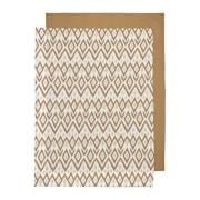 Meyco baby ledikantlaken Ikat/Uni 100x150 cm - set van 2 Sand/Toffee B...