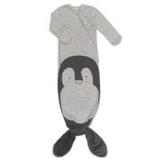 Snoozebaby baby knoopslaapzak 3-6 mnd Grey melange Pinguin Babyslaapza...