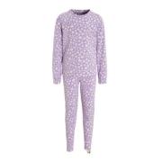 NOUS Kids pyjama Daisy Flower lila/wit Paars Meisjes Katoen Ronde hals...