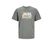 JACK & JONES JUNIOR T-shirt JCOMAP met printopdruk lichtgroen Jongens ...