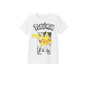NAME IT KIDS T-shirt NKMNOISI met Pokemon printopdruk wit/geel/zwart J...