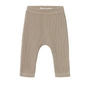 NAME IT BABY skinny broek NBNWAFFE van katoen beige Effen - 68