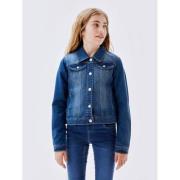 NAME IT KIDS spijkerjas medium blue denim Blauw Effen - 104