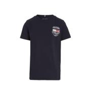 Tommy Hilfiger T-shirt FINEST met logo zwart Jongens Katoen Ronde hals...