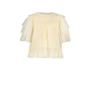 Le Chic baby top ECLATAR wit Meisjes Polyester Ronde hals Effen - 104