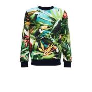 WE Fashion sweater Ewald crew met all over print multi All over print ...