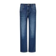 Vingino straight fit jeans Paco medium blue denim Blauw Effen - 128
